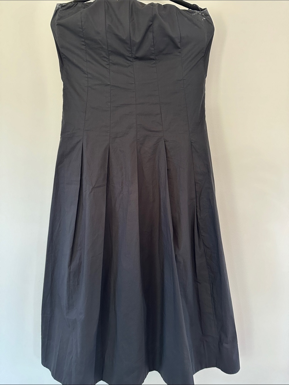 Anthropologie Black Strapless A-Line Dress